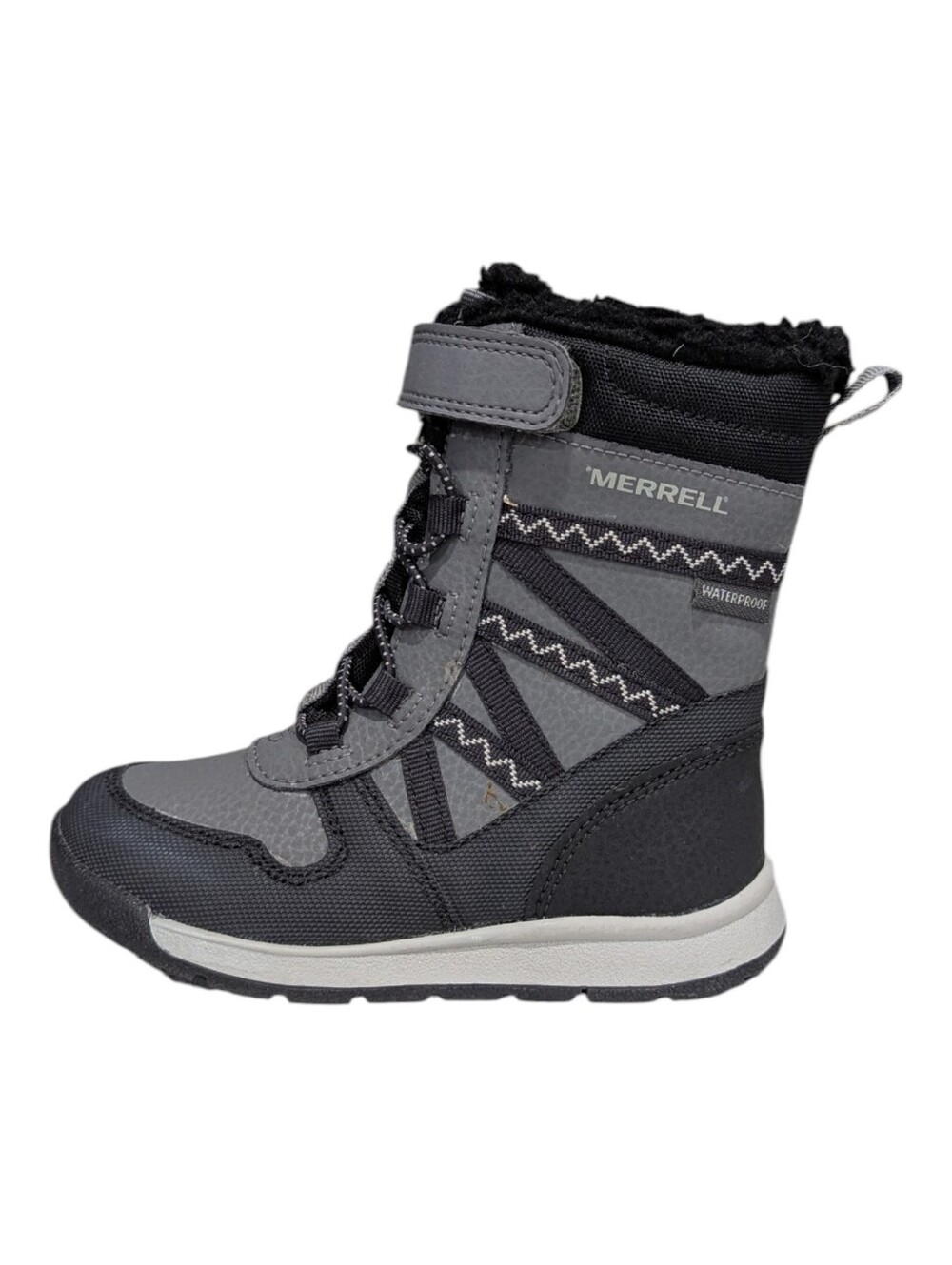 Merrel Snow Crush Snowcrush Black Gray Waterproof Insulated Toddler Boys Size 8